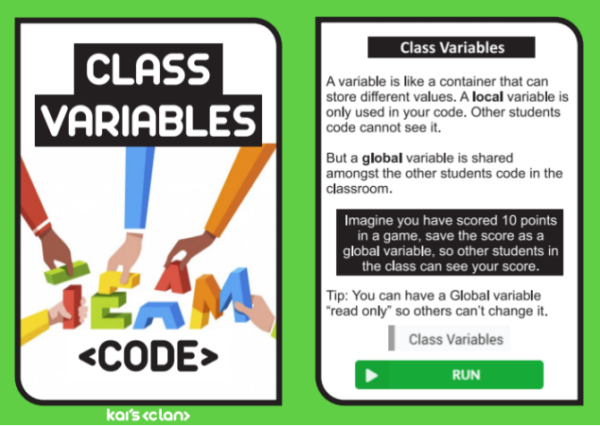 Kai's Clan Class Variables