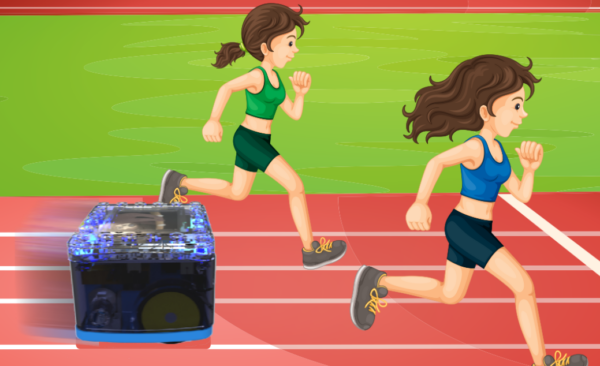 KaiBot Robot on a running track