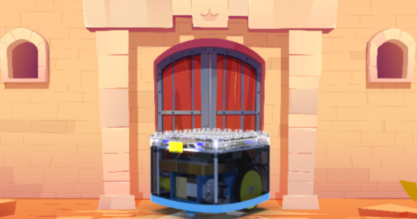 KaiBot Robot outside the castle walls