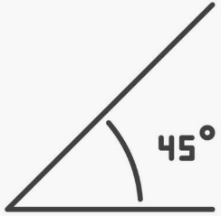 45 degree angle
