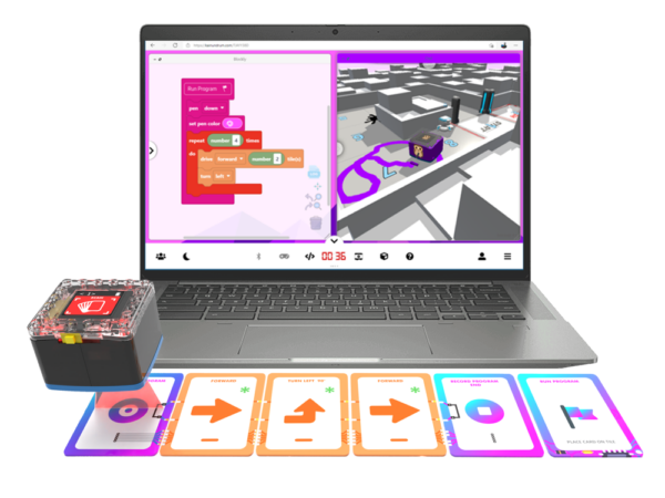 Kainundrum STEM Learning Platform with Kaibot on Coding Cards